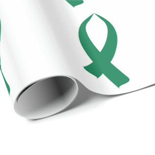Papel De Presente Fita da consciência (verde)