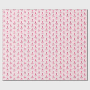 Papel De Presente Fita Rosa de Conscientização do Câncer de Mama