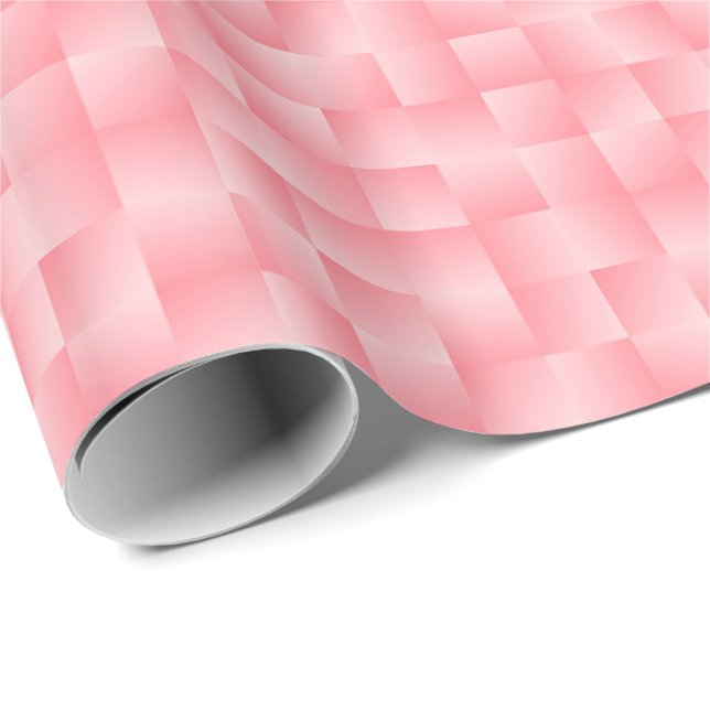 Papel De Presente Fitas de cetim - rosa concha (Ponta do rolo)