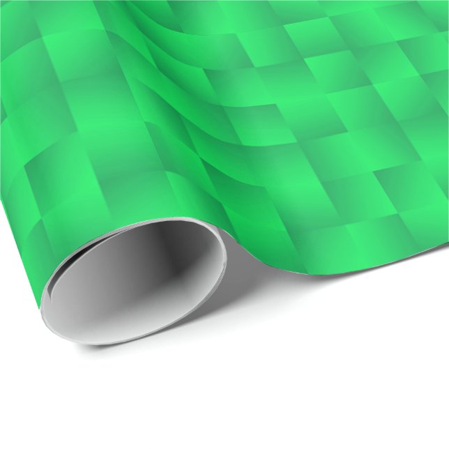 Papel De Presente Fitas de Cetim - Verde Esmeralda (Ponta do rolo)