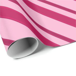 Papel De Presente Fitas de fita de veludo, fúcsia e rosa pálido
