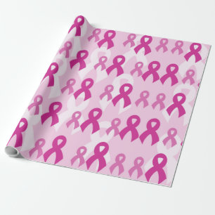 Papel De Presente Fitas/Luz cor-de-rosa...Cancer da mama