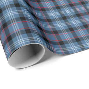 Papel De Presente Fitzgerald Clan Tartan - Padrão Irlandês de Xadr