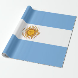 Papel De Presente Flag of Argentina