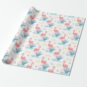 Papel De Presente Flamingo