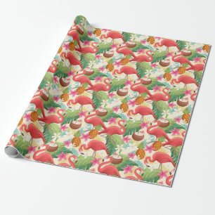 Papel De Presente Flamingo