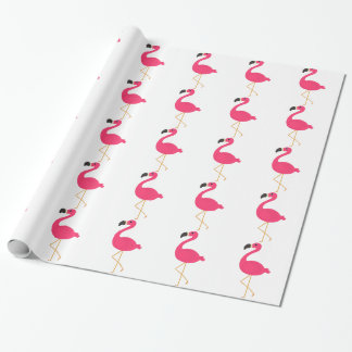Papel De Presente Flamingo cor-de-rosa