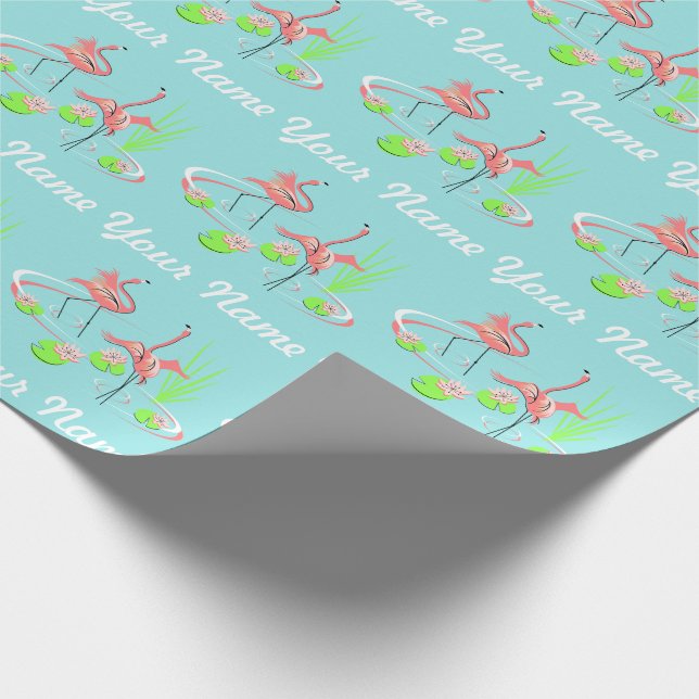 Papel de presente Flamingo Fandango Duo 2 Nome (Ponta)