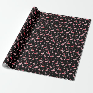 Papel De Presente Flamingo Flock: Vintage Seamless Design