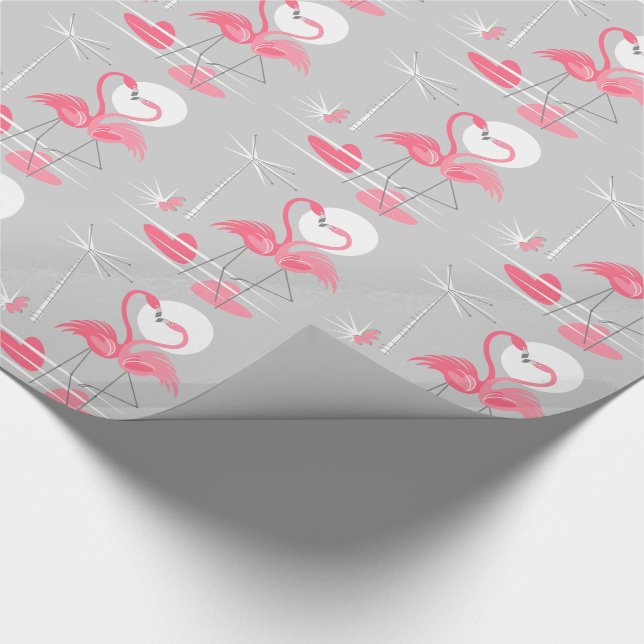 Papel De Presente Flamingo Love wraping paper (Ponta)