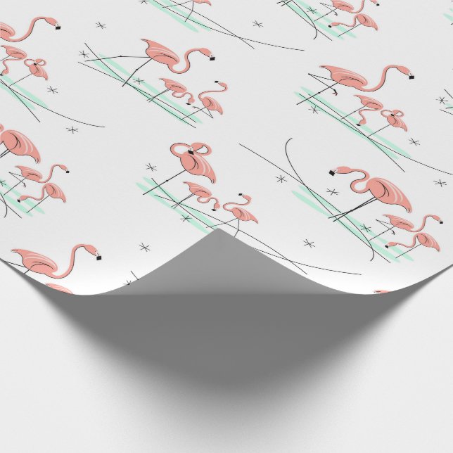 Papel De Presente Flamingo Ocean Multi  (Ponta)