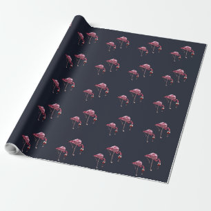 Papel De Presente Flamingo, Pia-Cor-de-Rosa, Pia-Rosa, Drinker de Vi