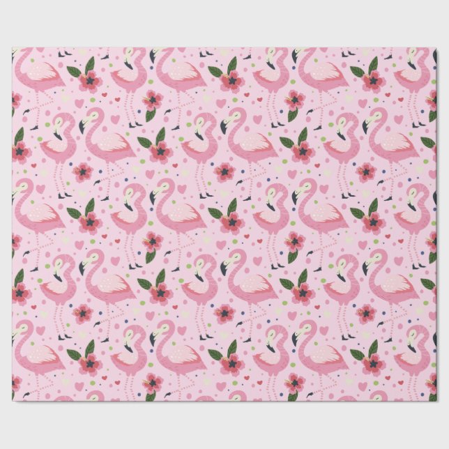 Papel De Presente Flamingo Summer Collection One Design 9 (Barra)