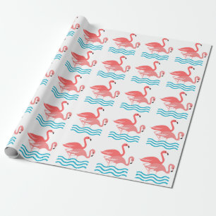 Papel De Presente Flamingos