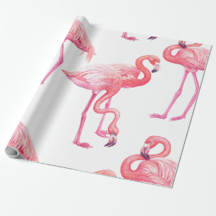 Papel De Presente Flamingos