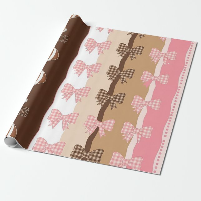 Papel De Presente Flauta de Futebol Coquette Padrão Leopardo (11) (Desenrolado)