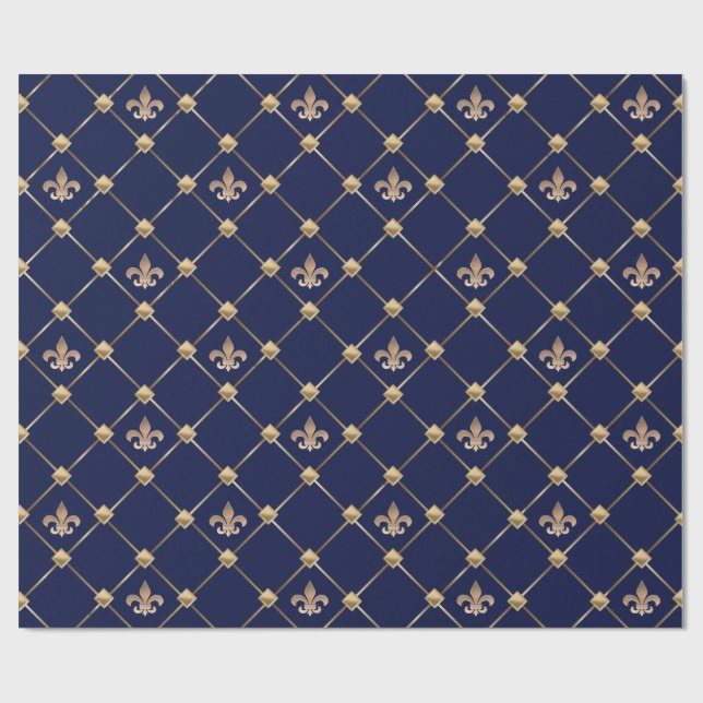 Papel De Presente Fleur de Lis (Aberto)