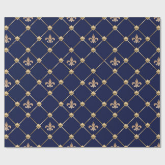 Papel De Presente Fleur de Lis