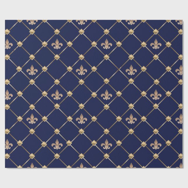 Papel De Presente Fleur de Lis (Aberto)