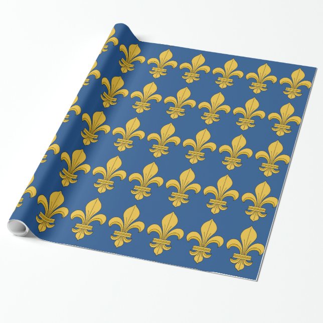 Papel De Presente Fleur-de-lis (Desenrolado)