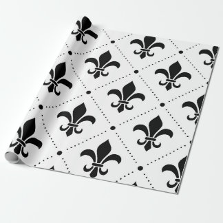 Papel De Presente Fleur De Lis Pattern
