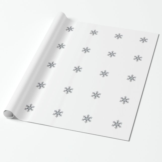 Papel De Presente Floco de neve (Desenrolado)