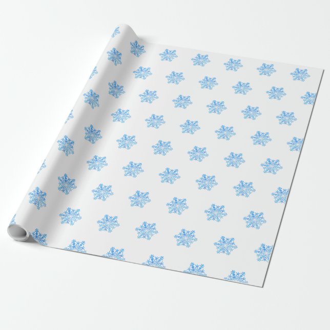 Papel De Presente floco de neve (Desenrolado)