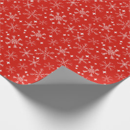 Papel De Presente Floco de neve de Natal Winter