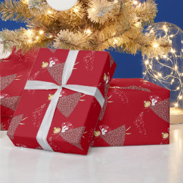 Papel De Presente Floco de neve gordo floco de neve Fada Fada Fada F