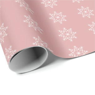 Papel De Presente Floco de neve Natal Xmas Pastel Férias de Natal R