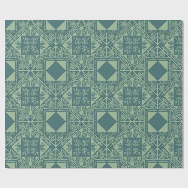 Papel De Presente Flocos de Floresta  (Aberto)