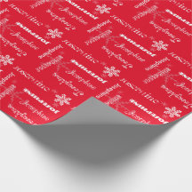 Flocos de neve brancos personalizados cor w/Name