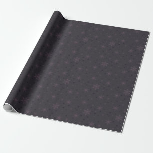 Papel De Presente Flocos de neve de Arco roxo