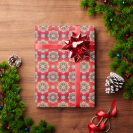 Papel De Presente Flocos de Neve de Dezembro
