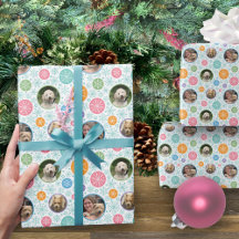 Flocos de neve de férias coloridas 3 Foto personal