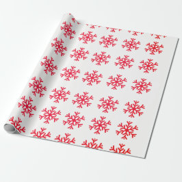 Papel De Presente Flocos de neve de Natal