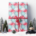 Papel De Presente Flocos de neve de Natal Azul Vermelho<br><div class="desc">Faça seus presentes de Natal brilharem com este festivo papel de embrulho vermelho, azul e flocos de neve de Natal brancos. Apresentando um padrão intrincado de flocos de neve sobrepostos em vermelho e azul legal, este papel de embrulho adiciona um toque vibrante a qualquer presente. Perfeito para festas de férias,...</div>