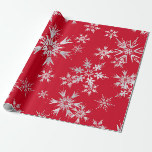 Papel De Presente Flocos de neve do inverno Elegante   Antecedentes 