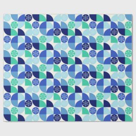 Papel De Presente Flocos de neve geométricos - Fundo claro