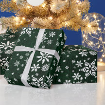 Flocos de neve - Textura verde escura