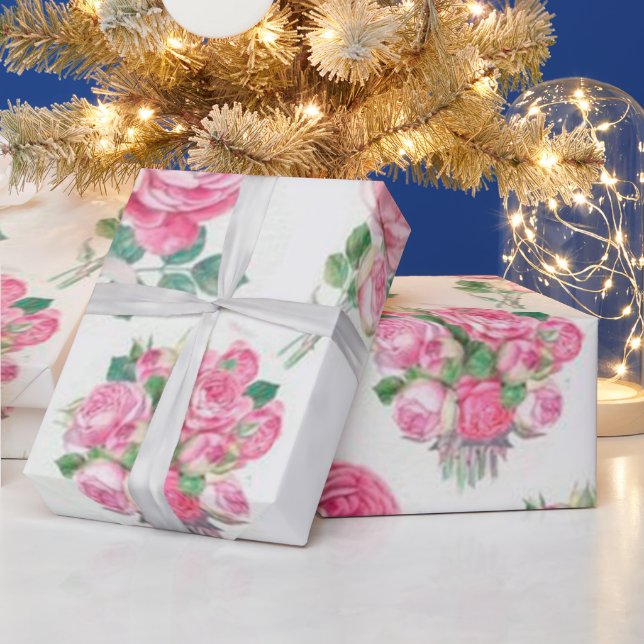 Papel De Presente Flor (Feriados)