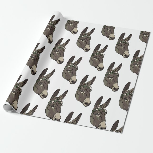 Papel De Presente Flor Crown Jennet (Desenrolado)