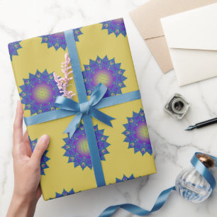 Papel De Presente Flor Da Vida - Índia Mandala 3