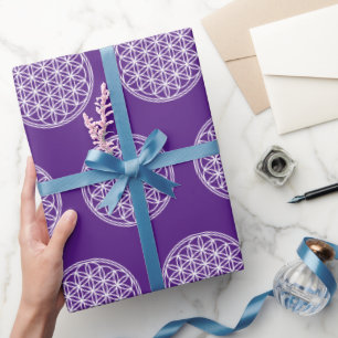 Papel De Presente FLOR DA VIDA - Símbolo de Geometria Sagrado 2