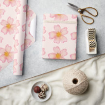 Flor de aquarela rosa suave e pêssego