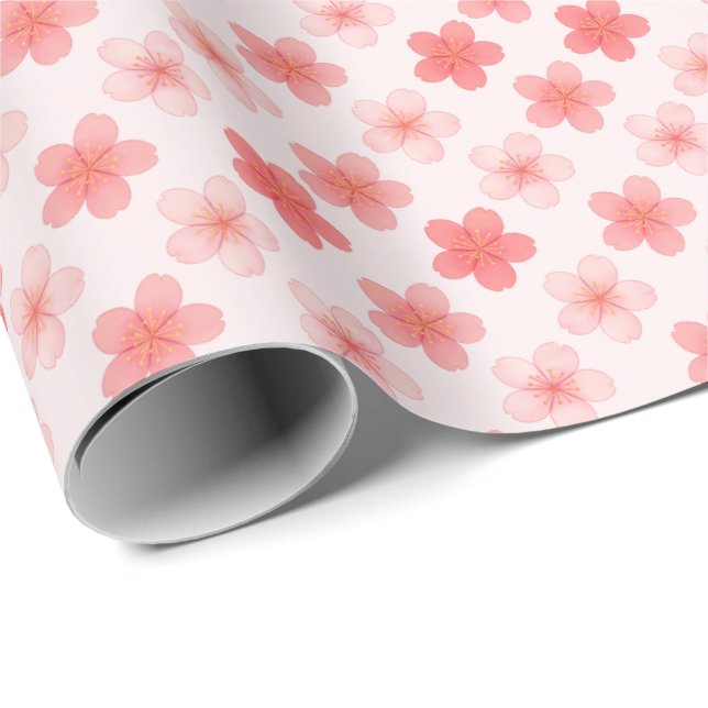 Papel De Presente Flor de Cerejeira (Ponta do rolo)