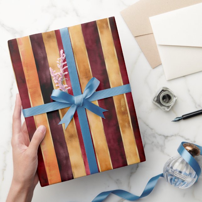 Papel De Presente Flor de Creme Dourada de Aniversário (Presentear)