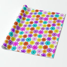 Papel De Presente Flor de Hippie