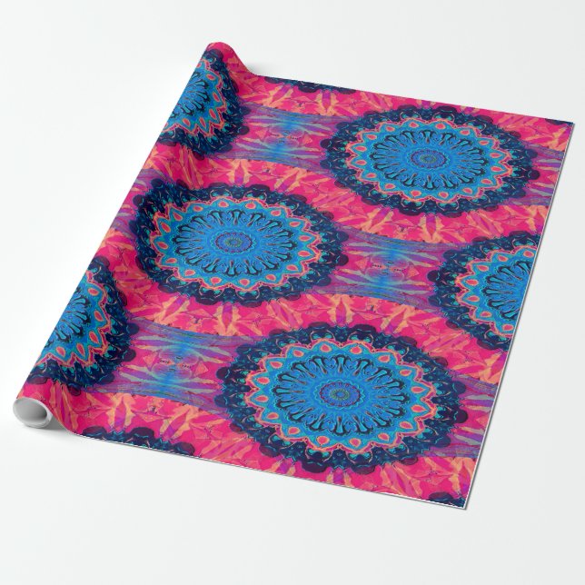 Papel De Presente Flor de Mandalas...... (Desenrolado)
