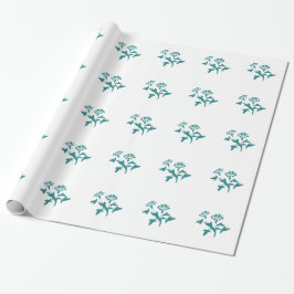 Papel De Presente Flor de Petúnia Estilizada
